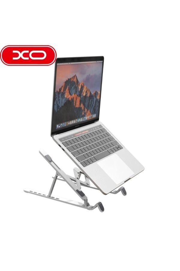 Xo Açı Yükseklik Ayarlı Isınma Çizilme Engelleyici Silikon Pedli Tablet Laptop Macbook Standı 17'' C102 - Image 1