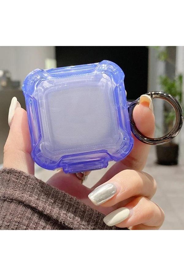 Coverzone Galaxy Buds Fe İle Uyumlu Transparan Şeffaf Renkli Forever Kancalı Sert Koruma Toz Kirden Koruyan - Image 1