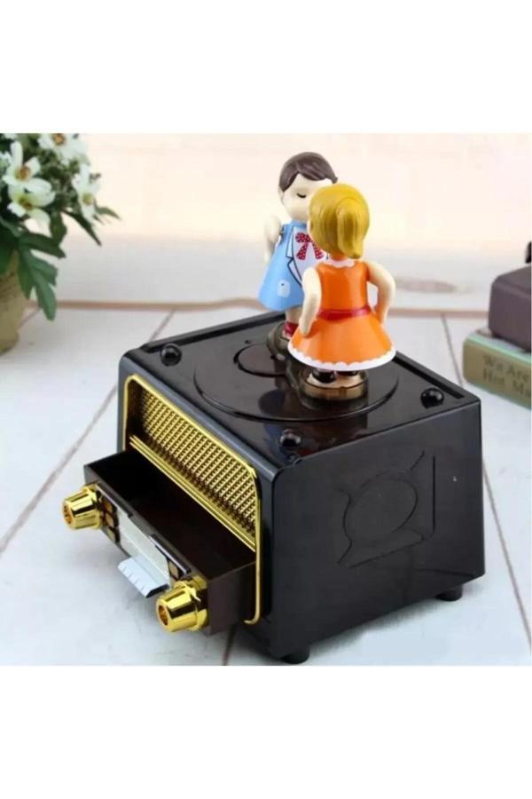 Coverzone Öpüşen Çift Müzik Kutusu, Nostaljik Radyo Müzik Kutusu, Radyo Müzik Kutusu, Romantik Müzik Kutusu - Image 1