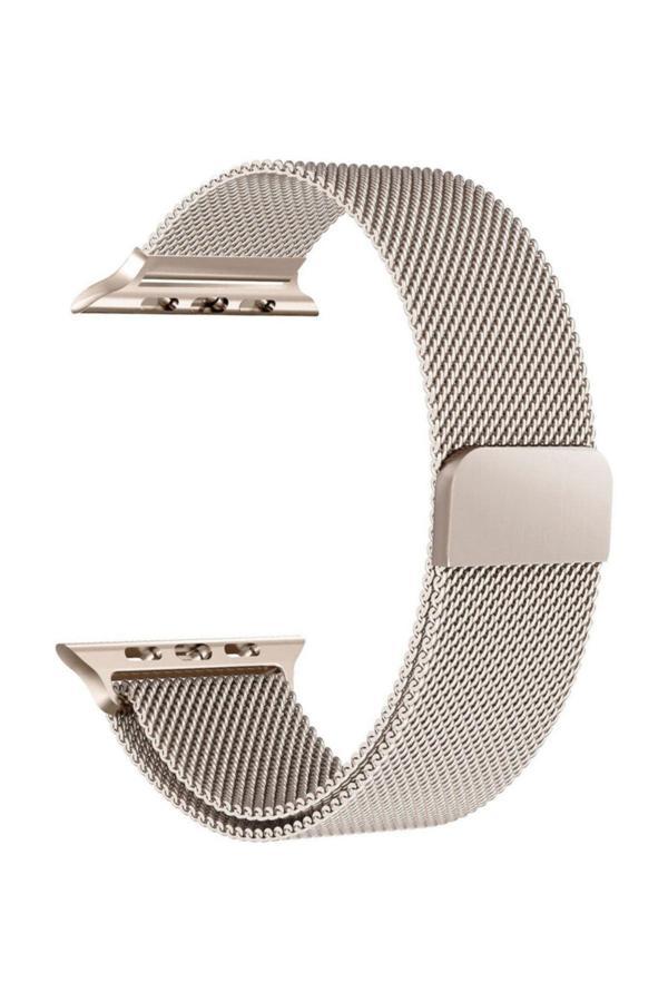 Coverzone Apple Watch Için 42Mm Mıknatıslı Metal Kayış Kordon Rose Gold - Image 1