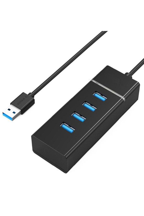 Coverzone Usb 3.0 4 Port Usb Çoğaltıcı 5Gbps Super Speed 1 Metre Siyah - Image 1