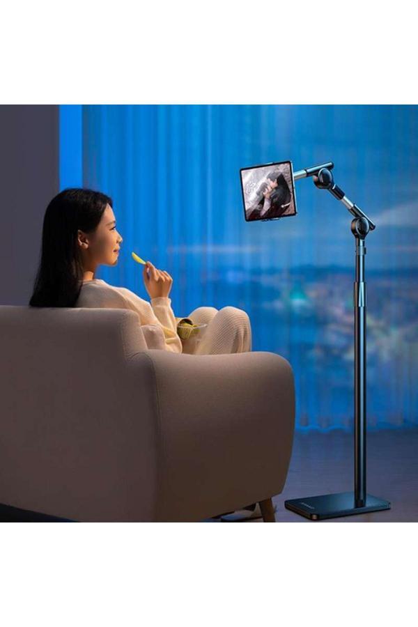 Coverzone Profesyonel 12.9 İnçe Kadar Uyumlu Tablet Tutucu Yüksekliği Ayarlanabilir 360 Derece 140Cm Ld052 - Image 1