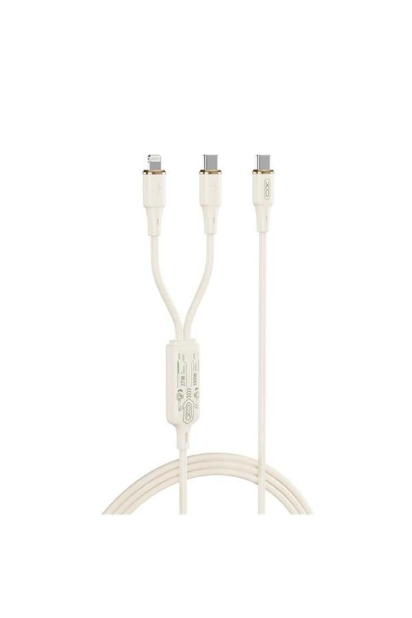 Xo 100W Type-C 27W Type-C To Iphone Uyumlu Pd Fast Hızlı 2 In 1 Data Şarj Veri Kablosu Nb-Q262 - Image 1