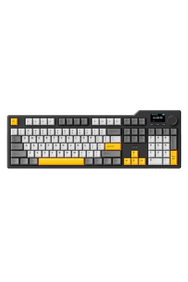 Coverzone Ajazz Ak35İ V3 Kablosuz Mekanik Oyuncu Klavyesi-Gasket Gövde Yapısı Tft Ekranlı Mavi/Avakado Switch - Image 1