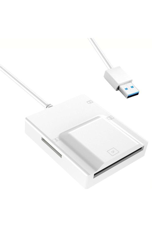 Coverzone Usb 3.0 Kart Okuyucu 50Cm Kablo Uzunluğu Card Reader Sd Kart, Micro Sd Tf Card Memory Stick Zr779 - Image 1