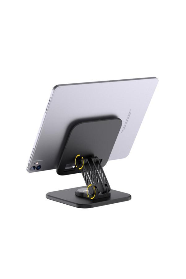 Coverzone 360 Derece Ayarlanabilir İnce Gerçek Tok Alüminyum Gövde Telefon Tablet Tutucu Stand F10Max Siyah - Image 1