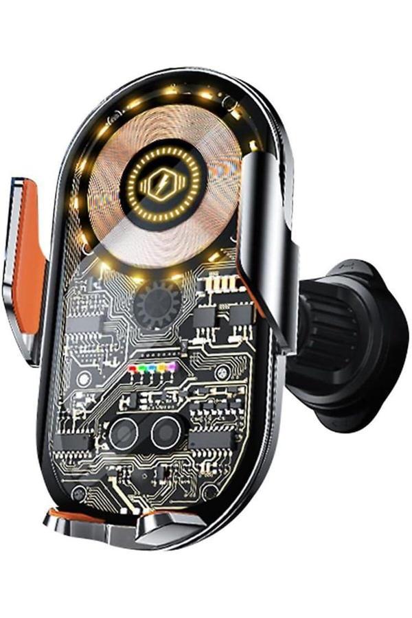 Coverzone Kablosuz Araç İçi Cep Telefonu Şarj 2İn1 Telefon Tutucu Ve Şarj Araç 4.7-7.2 İnç Uyumlu C12 - Image 1