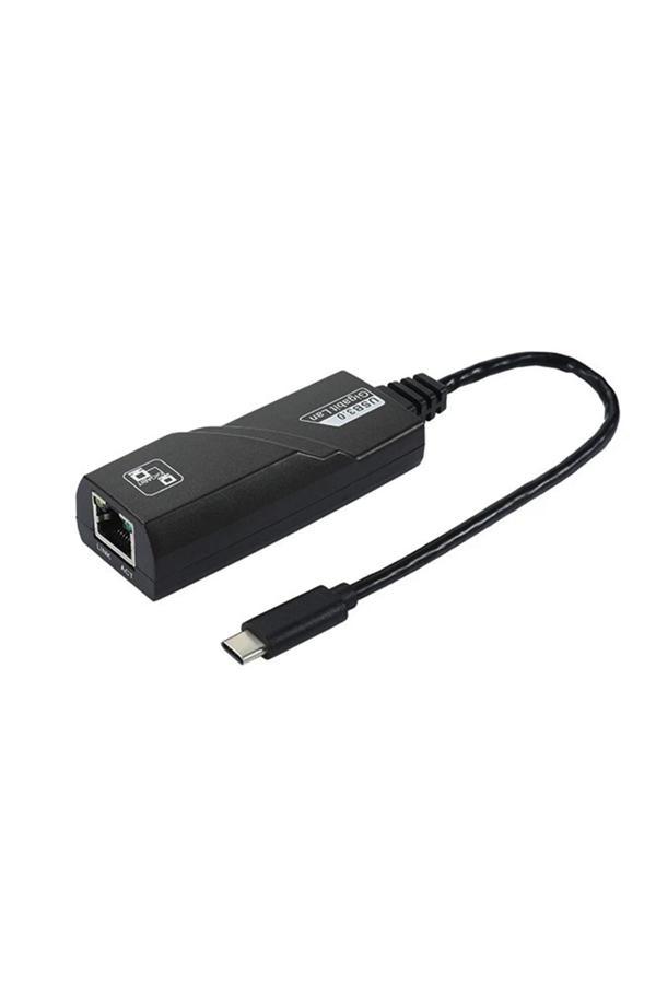 Coverzone Type-C Ethernet Adaptör 1000 Mbps Gigabit Lan Type-C To Rj45 Çevirici (Nrt-1049) - Image 1