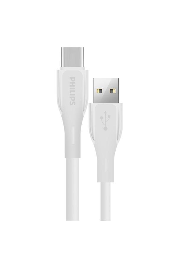 Philips Usb-C Şarj Ve Data Kablosu, Hızlı Şarj, 3A Yüksek Akım, 1 Metre,Dayanıklı Slikon Kablo,Dlc4001A - Image 1