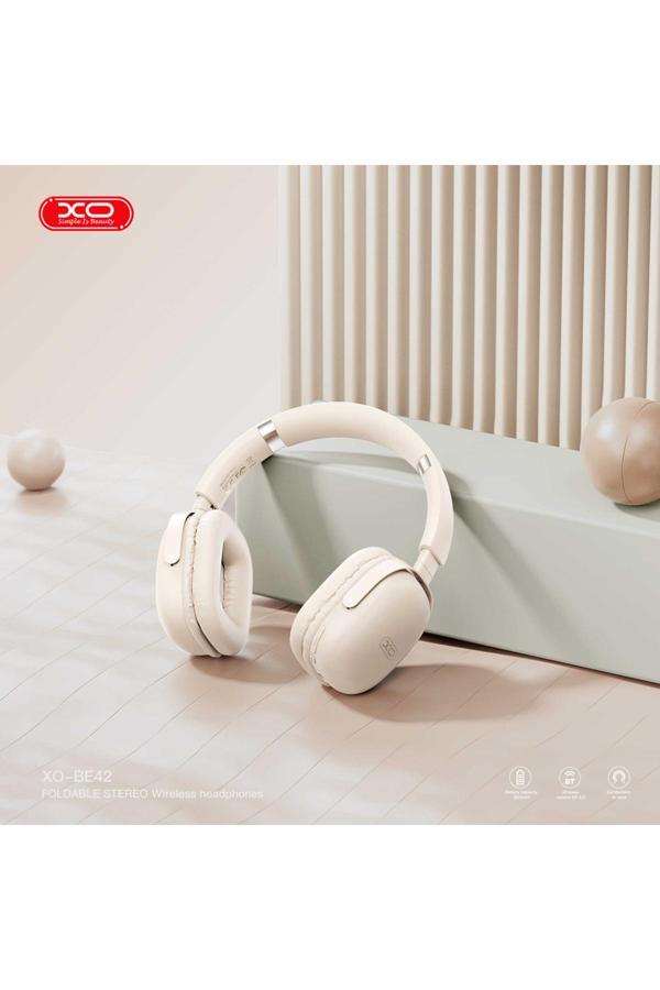Xo Profold Kablosuz Kulak Üstü Kulaklık Be42|Katlanabilir,Bluetooth V5.3–300Mah|30 Saat Pil Ömrü - Image 1