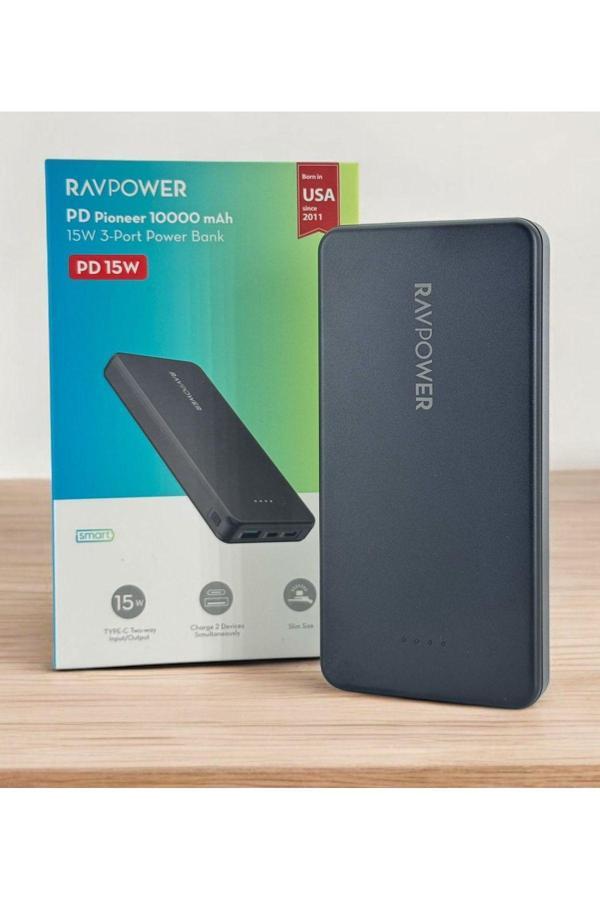 Ravpower Su Geçirmez 10000 Mah Pd 15W 3 Port Powerbank 15Mm Slim Size 2 Giriş 2 Çıkış Pb1215 - Image 1