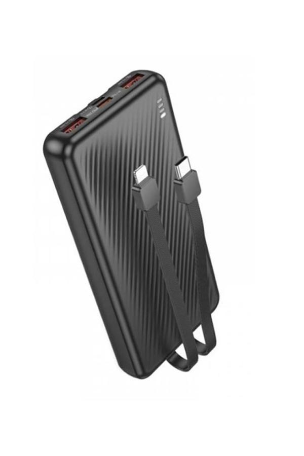 Borofone 10000Mah Pd20W 22.5W Qc3.0 37Wh Dahili Kablolu Powerbank İphone İle Uyumlu Şarj Led Gösterli Bj57 - Image 1