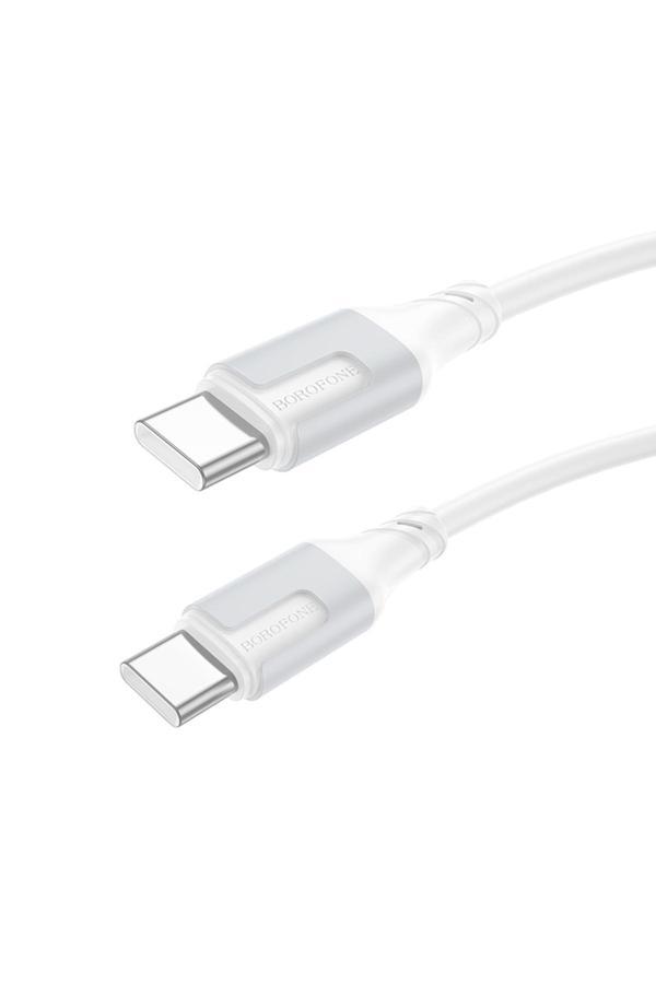 Borofone İphone İle Uyumlu 3.0A 60W Şarj Ve Data Kablo Type C To Type C - 1 Metre - Bx101 - Image 1