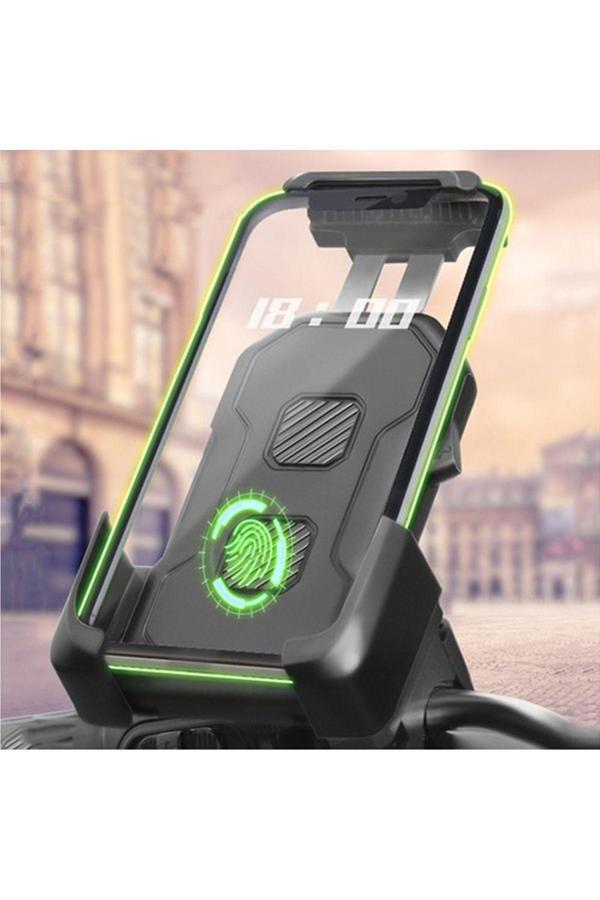 Coverzone Bisiklet Motosiklet Ve Scooter İçin Gidon Uyumlu Telefon Tutucu 360 Derece Kolay Kurulum Cz027 - Image 1