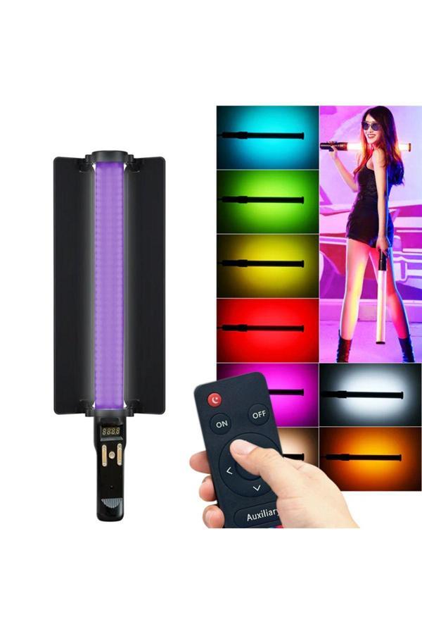 Coverzone Uzaktan Kumandalı Rgb Led Çubuk Fotoğraf Ve Video Çekimi Twitch Yayıncı Işık Youtuber Cvr-Ca97 - Image 1