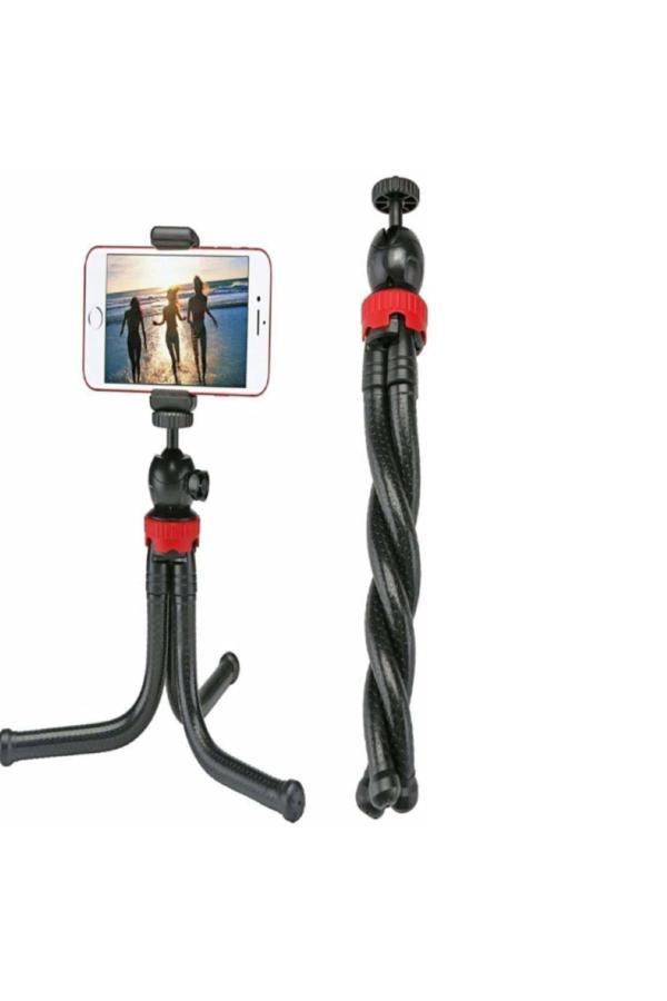 Coverzone Flexible Youtuber 30Cm Ahtapot 360 Derece 320Gr Selfie Telefon Tutuculu 3 Ayaklı All İn One Tripod - Image 1