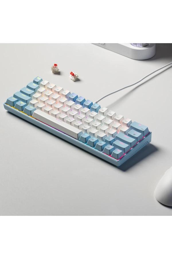 Coverzone Zıfrıend Türkçe Q Tuş Dizilimi Rgb Mekanik Oyuncu Klavye - Kırmızı Switch T62 - Image 1