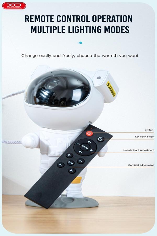 Nikadu -Cf1 Astronot Şarjlı Gökyüzü Işıklı Yıldız Galaksisi Samanyolu Projektör Gece Lambası - Image 1