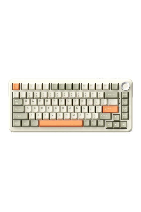 Coverzone Ajazz Ak820 Max 8000Mah, Dinamik Rgb, Hot-Swap 3 Modlu Mekanik Klavye Orange - Flying Fish Switch - Image 1