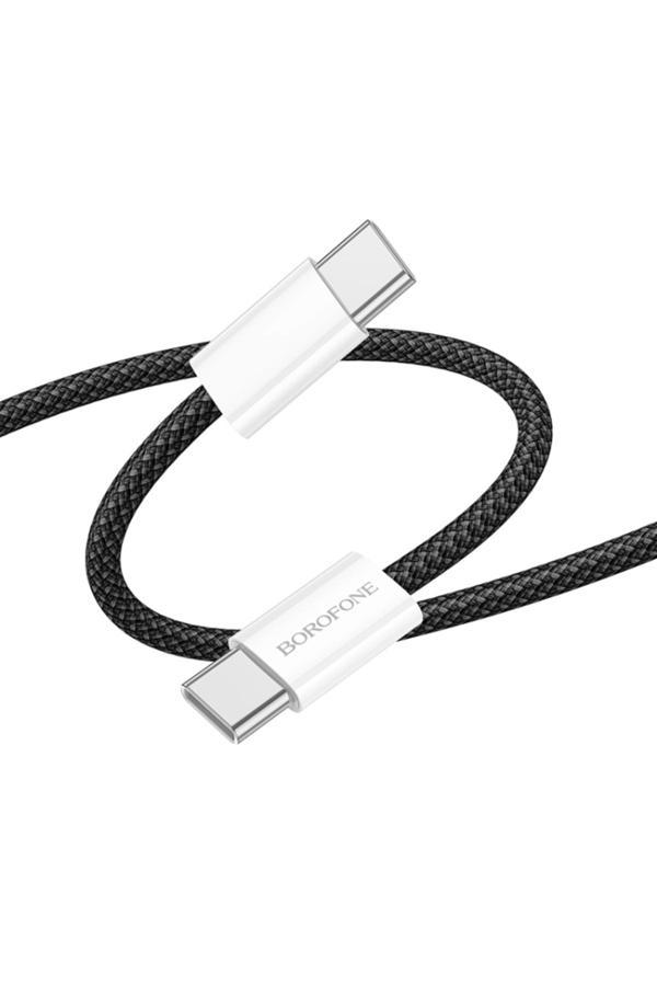 Borofone İphone İle Uyumlu 60W Şarj Ve Data Kablo Type-C To Type-C - 1 Metre - Bx103 - Image 1