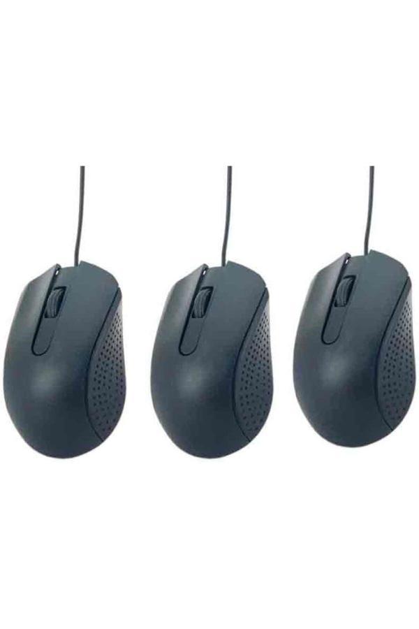Coverzone Kablolu Mouse Siyah 2 Tuşlu Ekonomik Mouse Usb Uçlu Notebook Pc Ve Bilgisayar İçin Mouse1 - Image 1