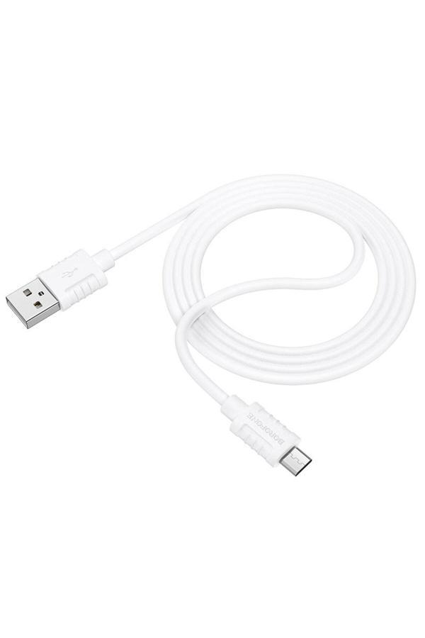 Borofone Android İle Uyumlu 2.4A Şarj Ve Data Kablo Usb To Mikro Usb - 1 Metre - Bx52 - Image 1
