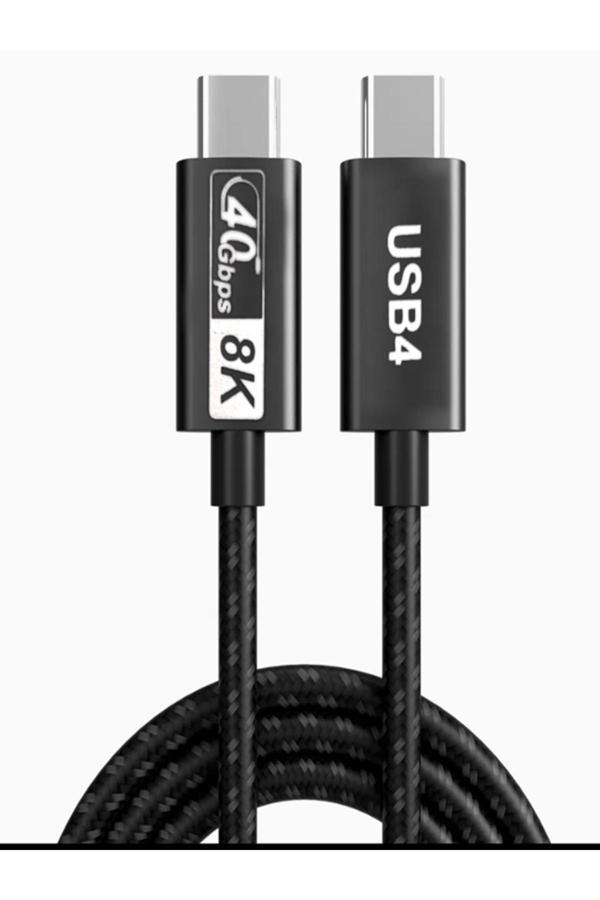 Coverzone Macbook İle Uyumlu Thunderbolt 4 Kablo Usb-C'Den Usb'Ye 4.0,8K,40Gbps,Pd100W Şarj, 100 Cm - Image 1