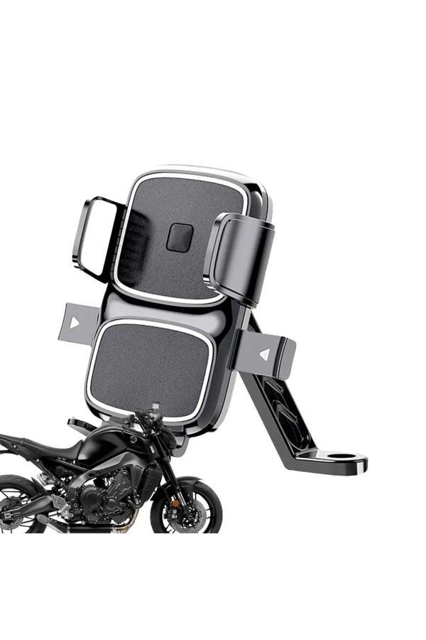 Coverzone Bisiklet Motosiklet Ve Scooter İçin Dikiz Aynası Uyumlu Telefon Tutucu 360 Derece Dönebilen Zr658 - Image 1