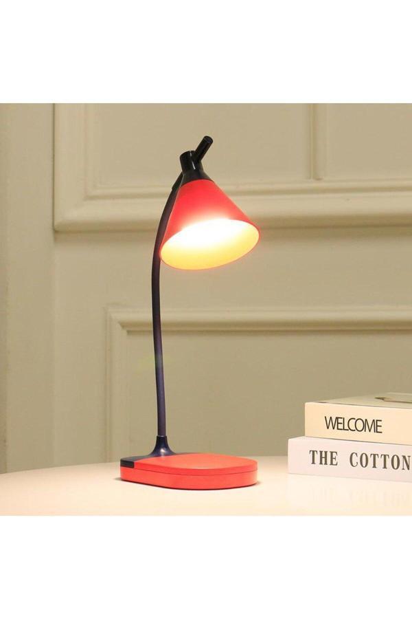 Coverzone Masa Üstü Şarjlı Lamba Özel Tasarım Koni Gece Ve Masa Lambası Dokunmatik Kitap Okuma Işığı Ys559 - Image 1