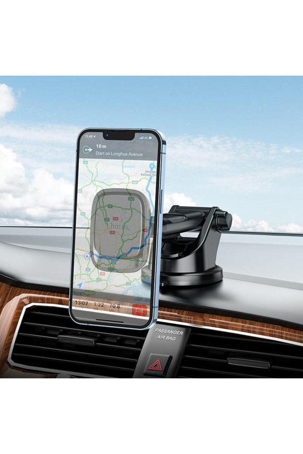 Hoco Manyetik Telefon Tutucu Orta Konsol 4,5-7 İnç Açısı Ayarlanabilir İphone Uyumlu - Image 1