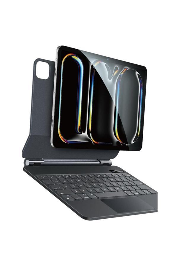 Coverzone İpad Pro 11 İle Uyumlu (2024) Case Folio Utra Slim Klavyeli Tablet Kılıfı Touchpad Case Kb30 - Image 1