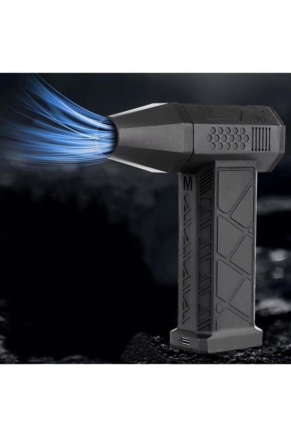 Coverzone 4000Mah 130000 Rpm Mini Turbo Hava Üfleyici Araba İçi Klavye, Mangal Ve Serinleme Mini Fan Fzm-01 - Image 1