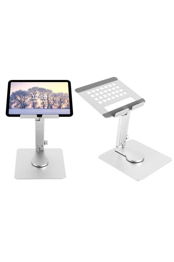 Coverzone İpad İle Uyumlu Stant Yüksekliği Ayarlanabilir Tutucu Tok Alüminyum 10-17 İnç Uyumlu H06 - Image 1