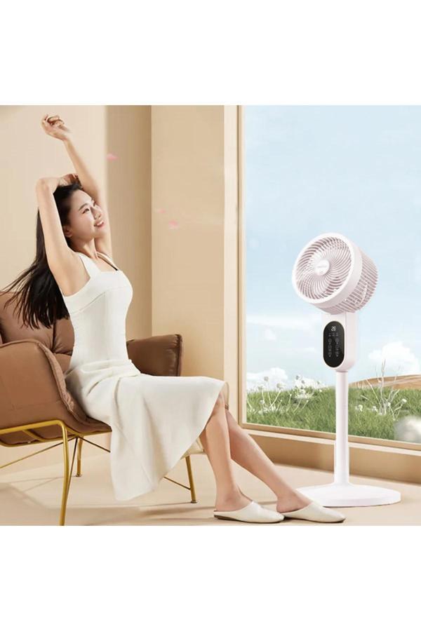 Coverzone 90Cm Fan Led Ekranlı Kumandalı Vantilatör Ayarlanabilir 3 Farklı Boy Cvr-Vn101 - Image 1