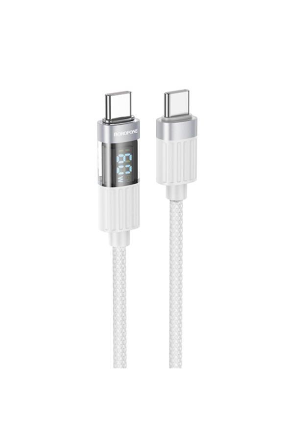 Borofone İphone İle Uyumlu 60W Şarj Ve Data Kablo Type-C To Type-C - 1.2 Metre - Bu46 - Image 1