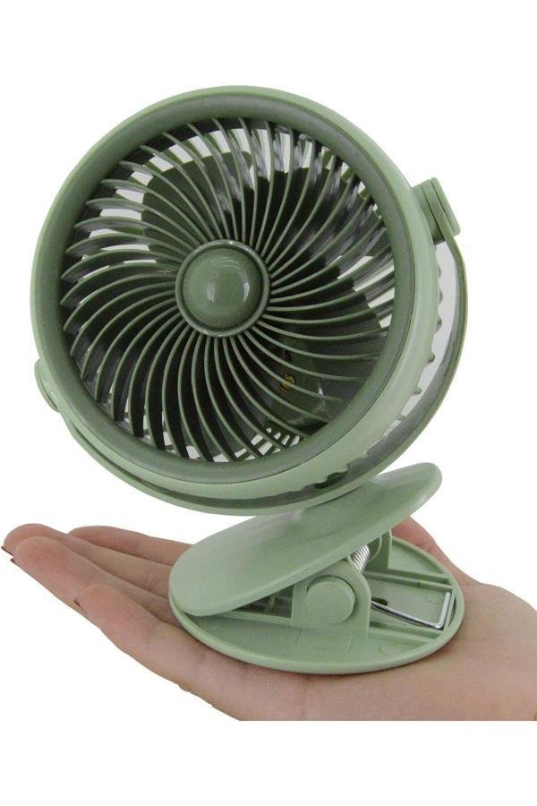 Coverzone Taşınabilir Mini Usb Şarjlı Fan Kıskaçlı 3 Kademeli  Şarjlı Mini Vantilatör Soğutucu 14Cm Ys2285 - Image 1