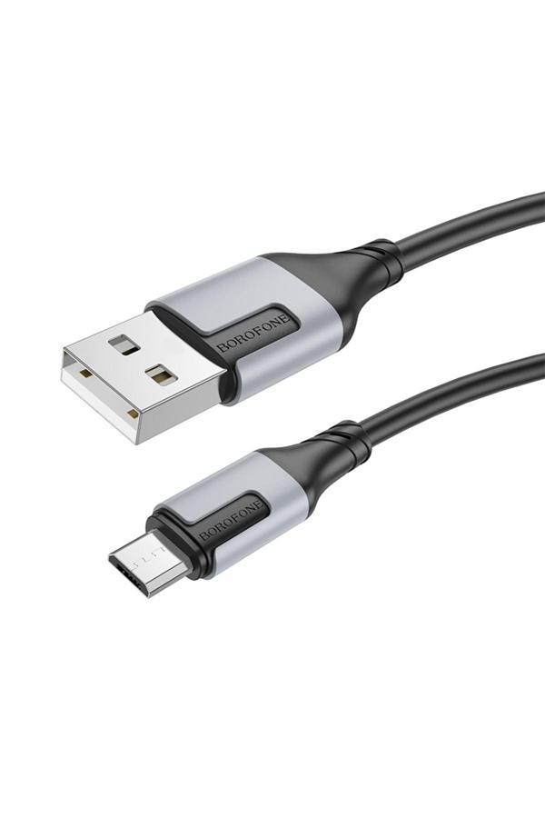 Borofone Android İle Uyumlu 2.4A Şarj Ve Data Kablo Usb To Micro Usb - 1 Metre - Bx101 - Image 1