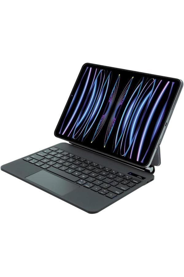Xo Kablosuz Klavye Kb09 - İpad 10.9''/11'' Uyumlu, Touchpad’Li, Dijital Ekranlı, Türkçe Q, Şarjlı - Image 1