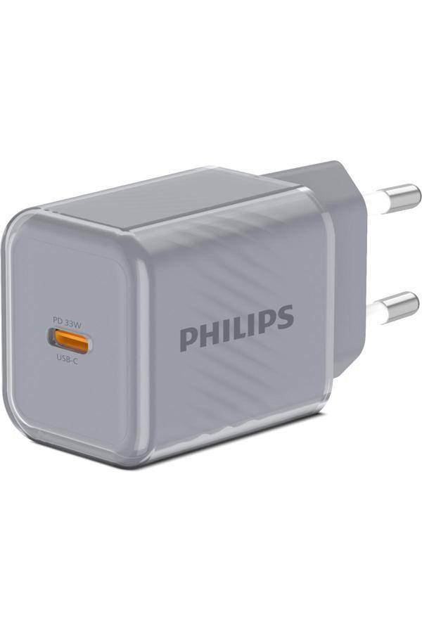 Philips Type-C Hızlı Şarj Adaptörü,33W Hızlı Şarj,Akıllı Telefon,Tablet Uyumlu,Power Delivery,3A,Dlp5311C - Image 1