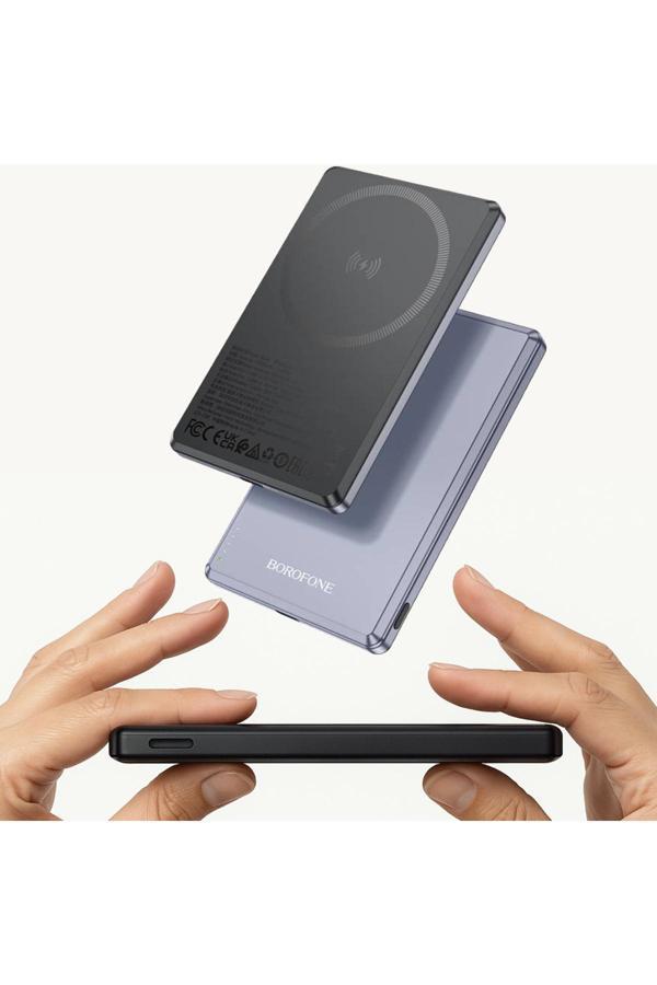 Borofone 5000Mah 20W, Kablosuz Şarj Desteği Magsafe İle Uyumlu Güç Bankası Powerbank İphone İle Uyumlu Bj50 - Image 1
