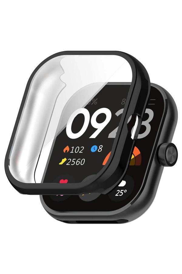Coverzone Xiaomi Redmi Watch 4 İle Uyumlu Silikon 360 Tam Kapatan Çerceve Pc Kasa Koruma Silikon Çerçeve - Image 1