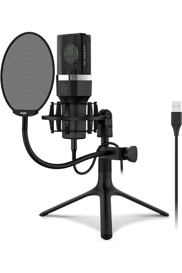 Coverzone Profesyonel Stüdyo Mikrofon Kayıt Frekans Aralığı: 20Hz 20Khz Masaüstü Canlı Yayın Mikrofonu X1 - Image 1