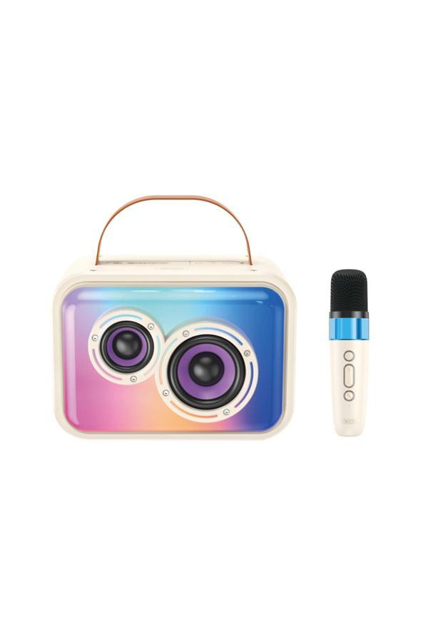 Xo Bluetooth Kablosuz Hoparlör Karaoke Mikrofonu F54,20W,3000Mah,Tws Eşleştirme,Fm Radyo,Tf Kart,Rgb - Image 1