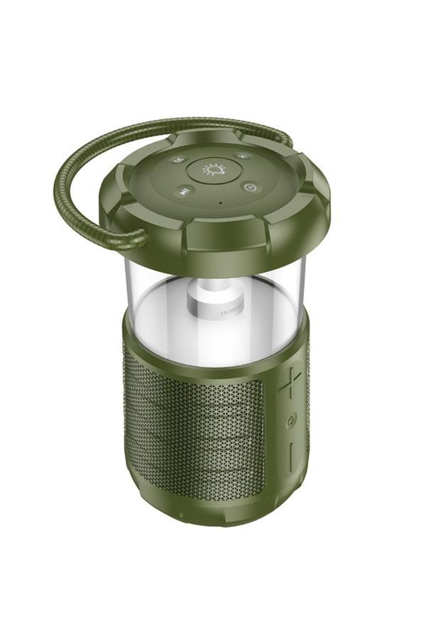 Borofone Bluetooth Speaker Işıklı Kablosuz Speaker Bluetooth Hoparlör El Tutamaçlı Kamp Lambası - Image 1