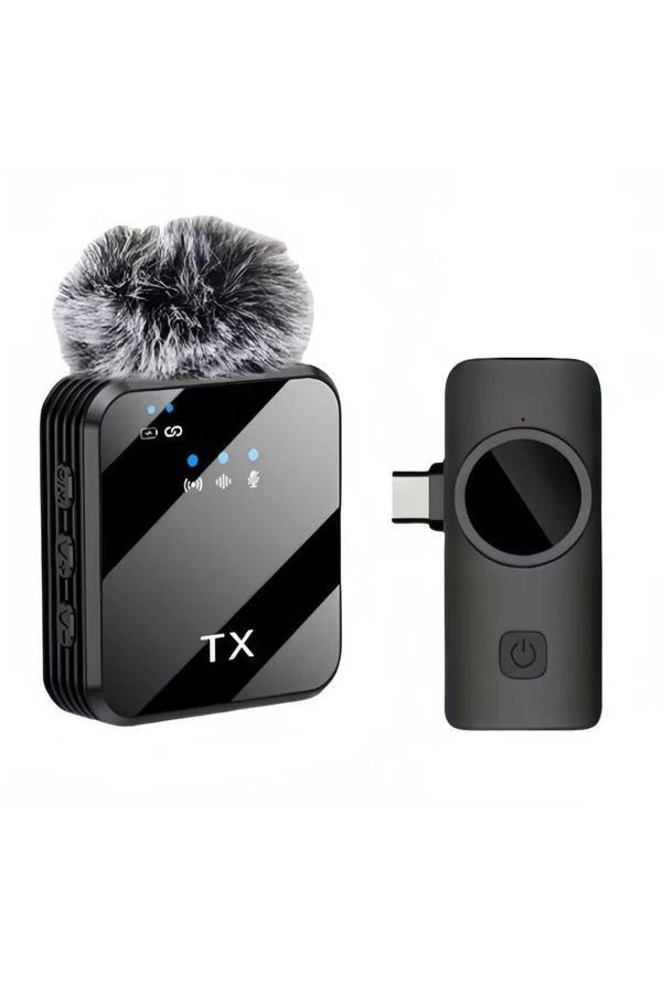 Coverzone Kablosuz Yaka Mikrofonu - Yaka Tipi, İphone 16 & Type-C Uyumlu, Pc Tablet, Canlı Yayın & Kayıt 1026 - Image 1