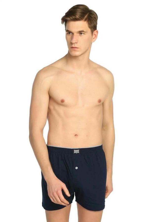 Tutku 0117 Erkek Penye Düz Boxer - Image 1