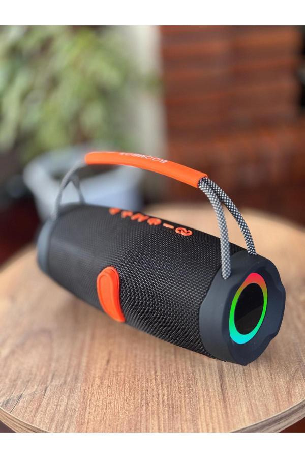 Coverzone Rgb Işıklı Kablosuz Speaker Bluetooth Hoparlör Taşıma İpli Type-C Şarj Usb Ve Tf Kart Girişli  Pro 3 - Image 1