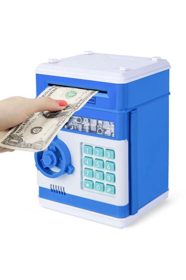 Coverzone Melodili Atm Metal Ve Kağıt Para Kumbarası Şifreli Para Biriktirme Alışkanlığı Dekoratif Hediyelik - Image 1