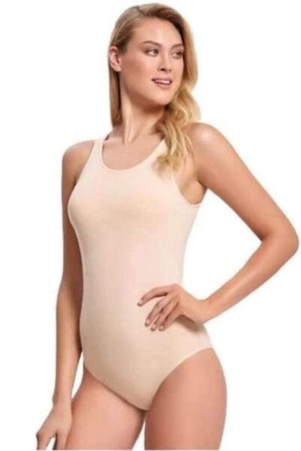 İmer 9252 Kadın Kalın Askılı Çıtçıtlı Atlet - Image 1