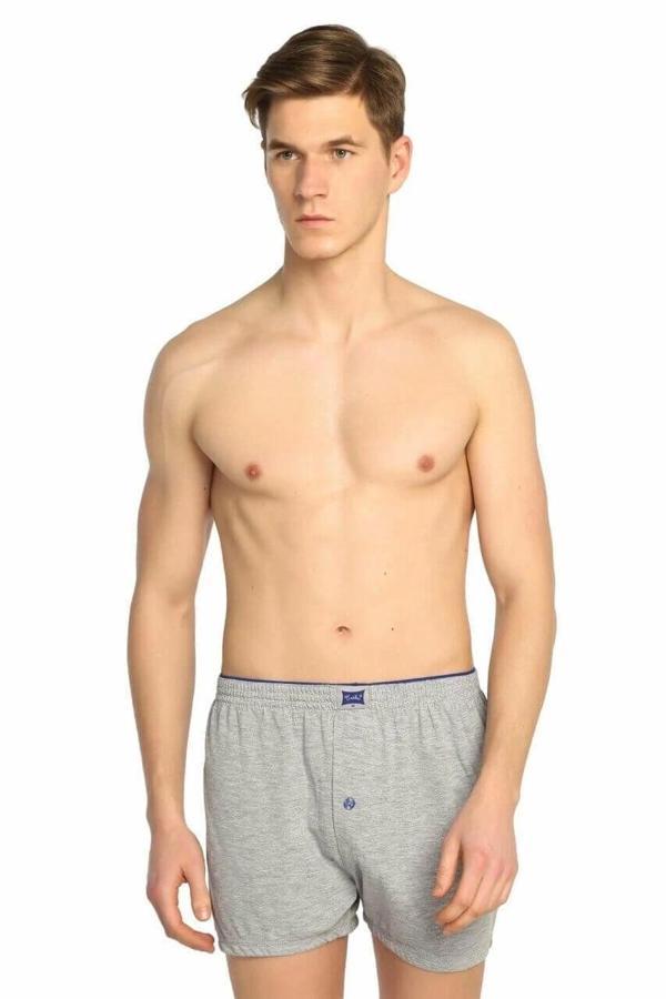 Tutku 0117 Erkek Penye Düz Boxer - Image 1